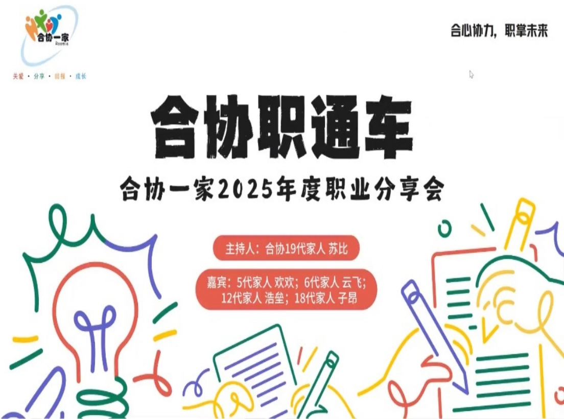 解码职场迷茫，点亮生涯方向｜我院团委指导学生社团开展“合协职通车・求职通关局”线上就业分享会